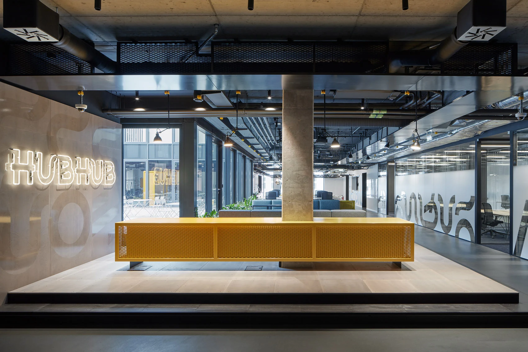HubHub Prague — Prague workplace interior, view 3