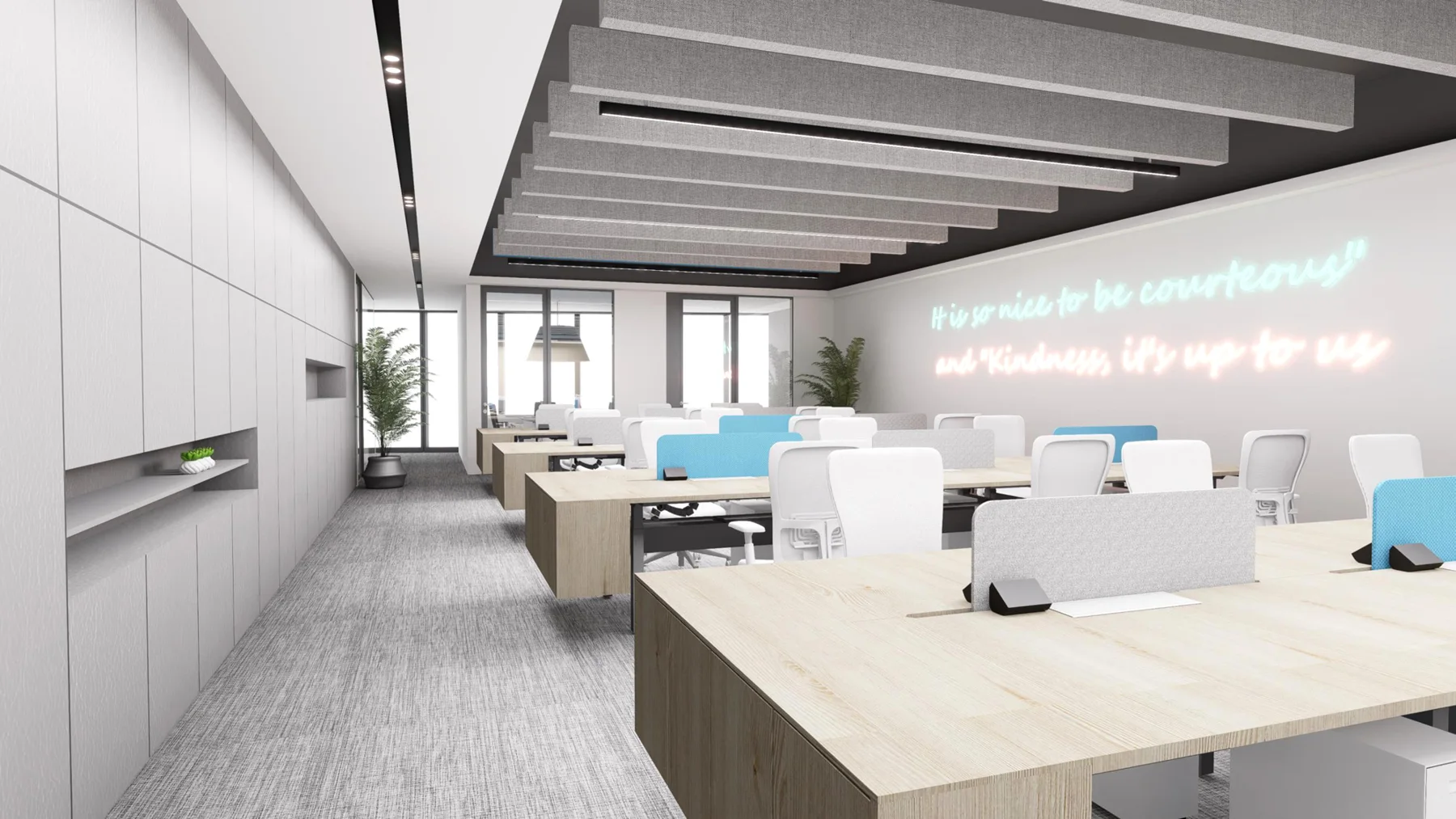 Biophilic Innovation Hub — Singapore workplace interior, view 3