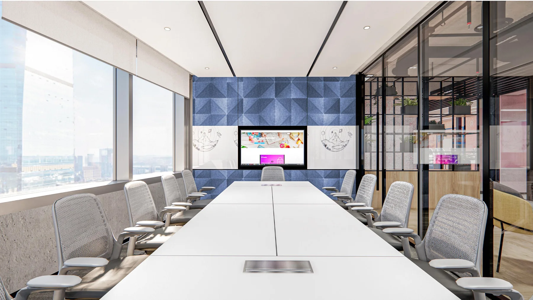 Contemporary Office Interior Design — Macau workplace interior, view 2