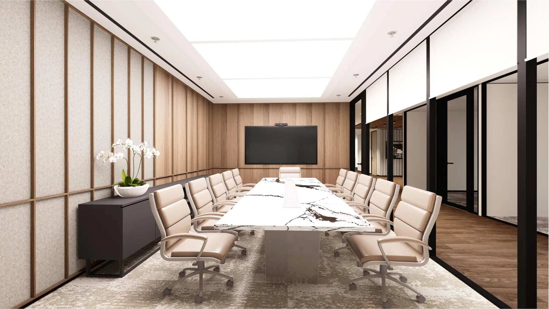 Creative Co-Working Space Interiors — Bangkok workplace interior, view 2