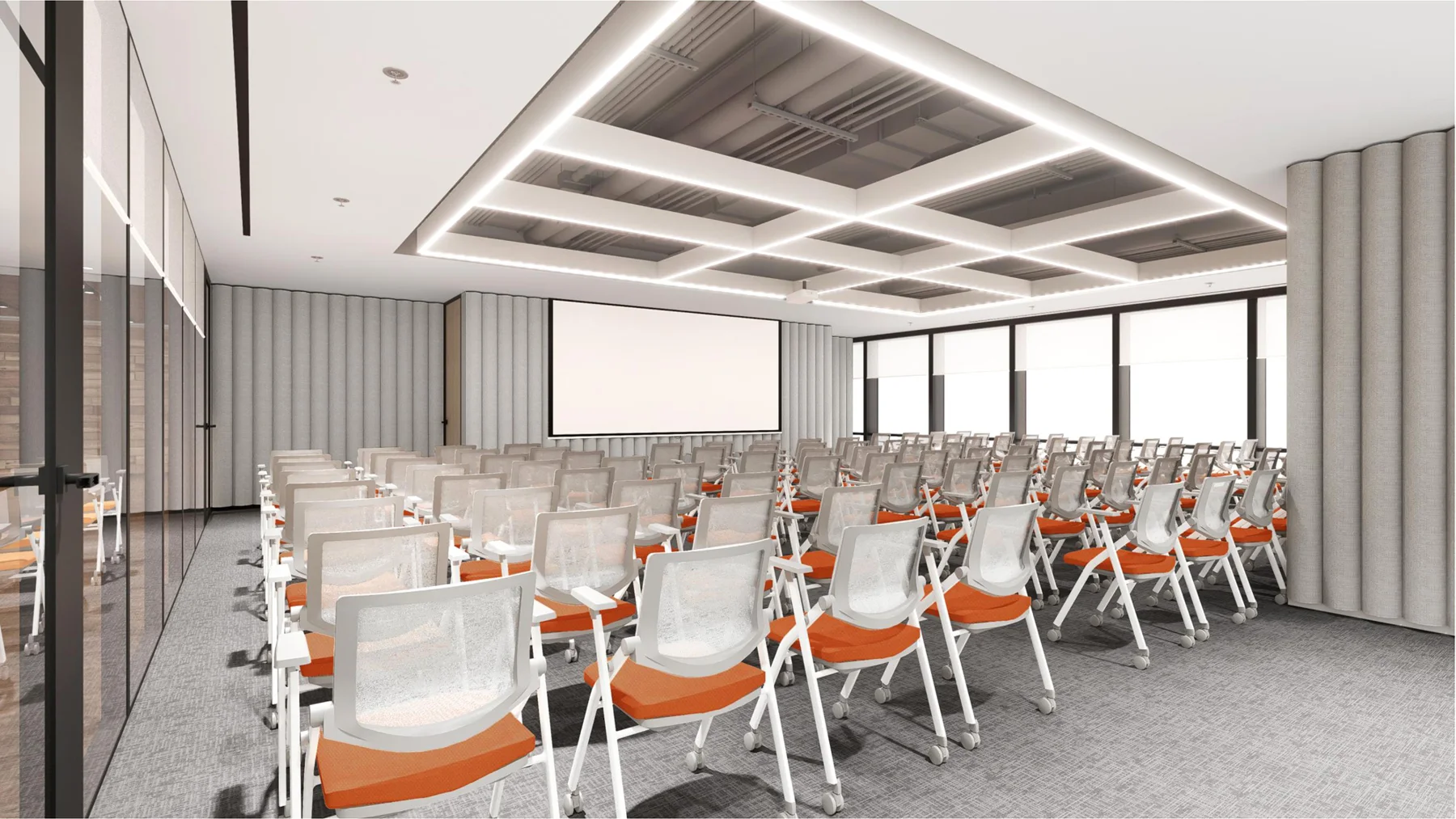 Creative Co-Working Space Interiors — Bangkok workplace interior, view 3
