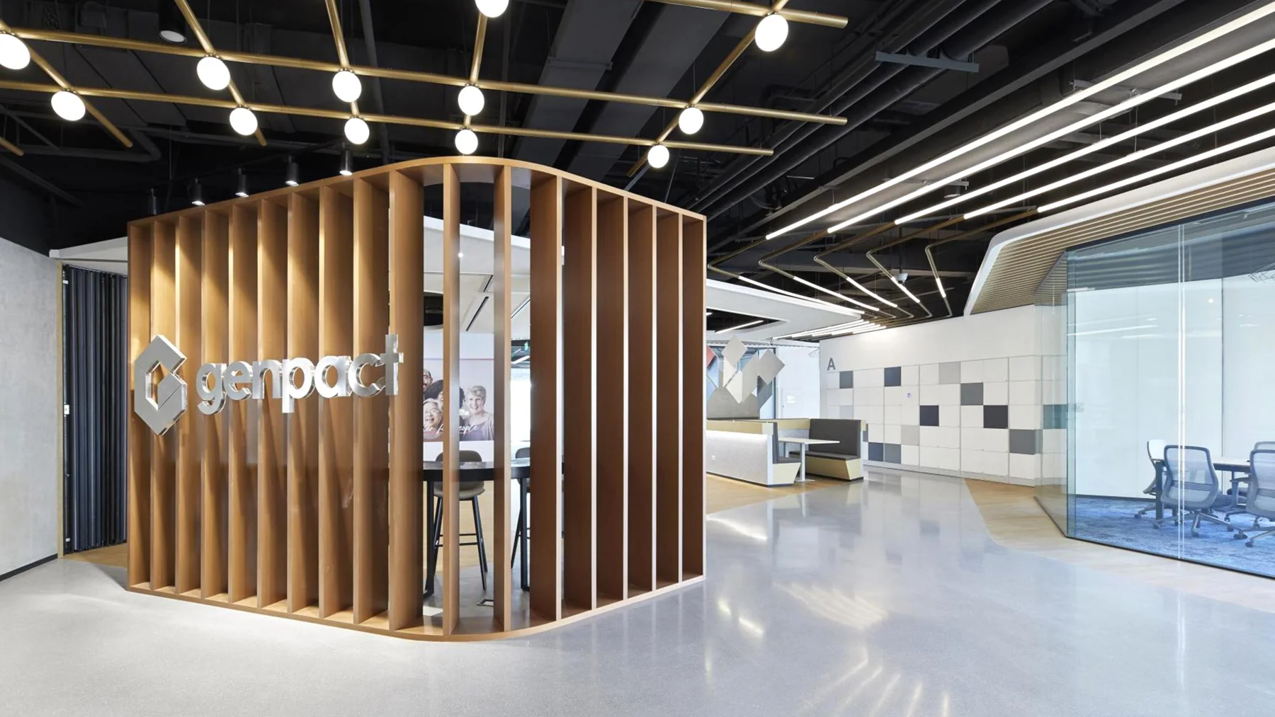 Financial Advisory Office — Hong Kong workplace interior, view 1