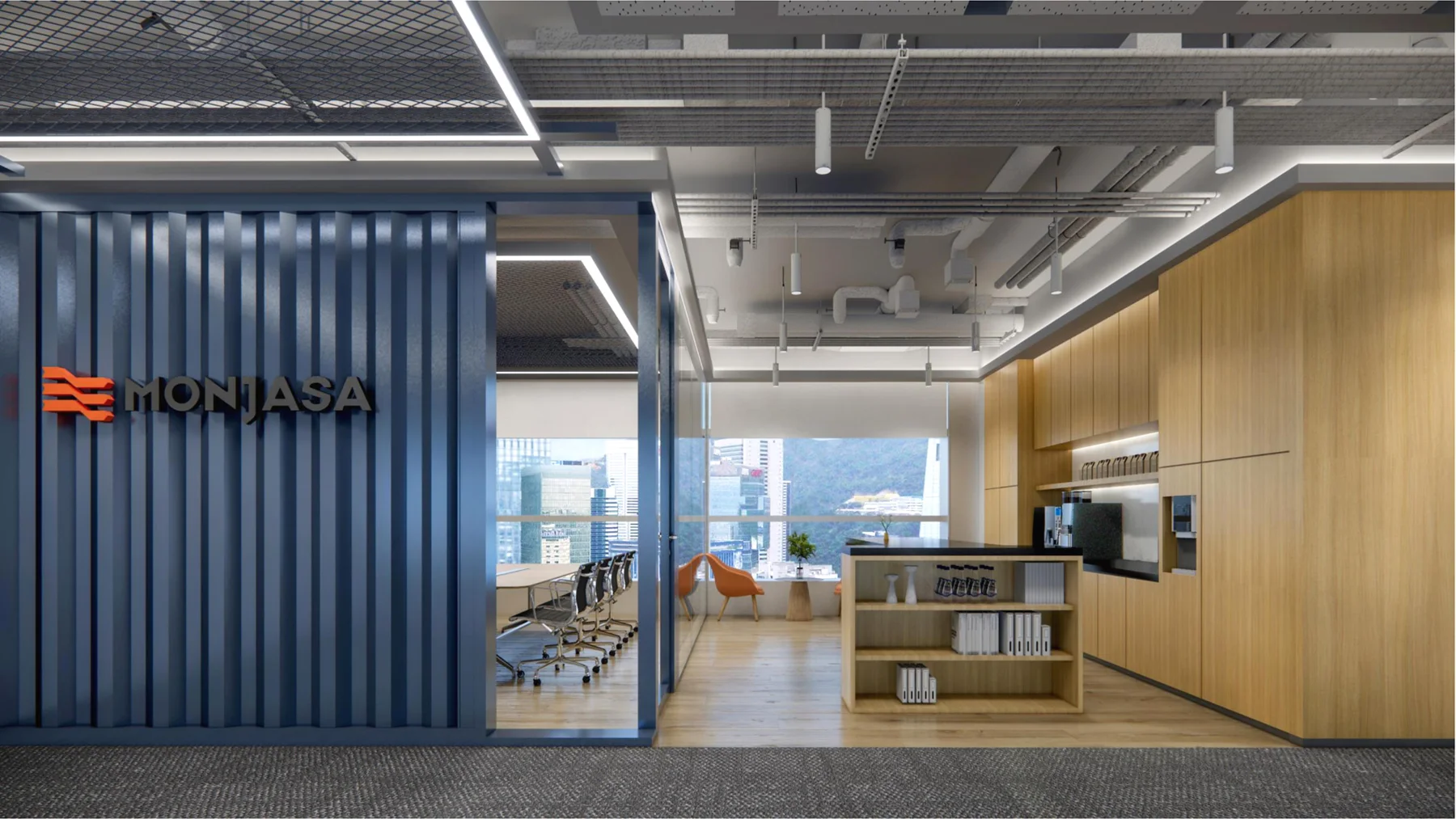Global Maritime & Energy Trading Firm — Hong Kong workplace interior, view 1