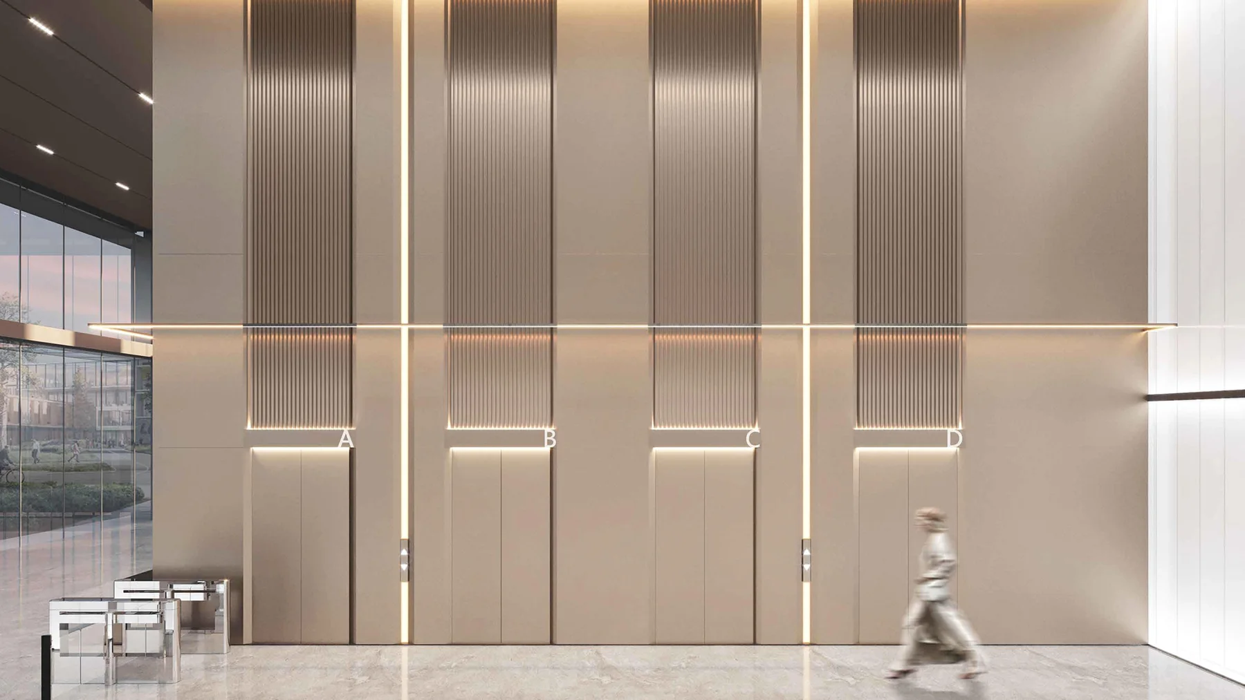 High-Tech Finance Office Workspace Design — Shenzhen workplace interior, view 2