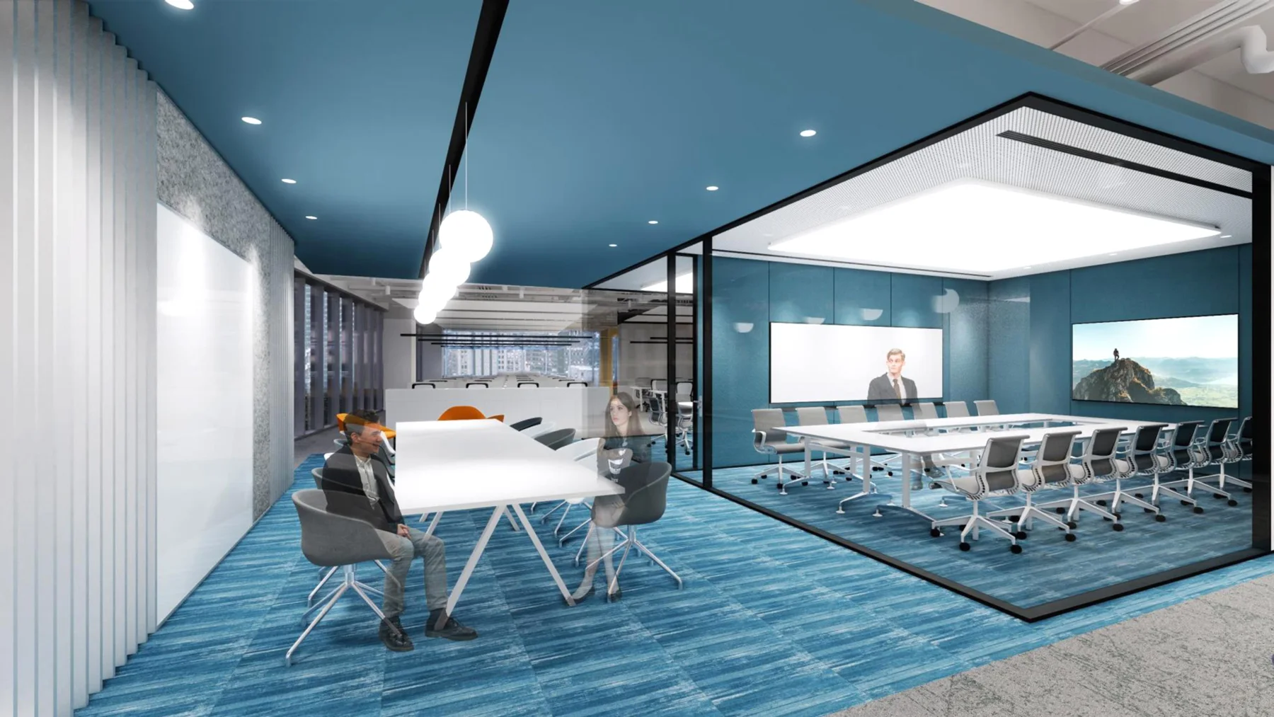 IoT Tech Headquarters — Shenzhen workplace interior, view 4