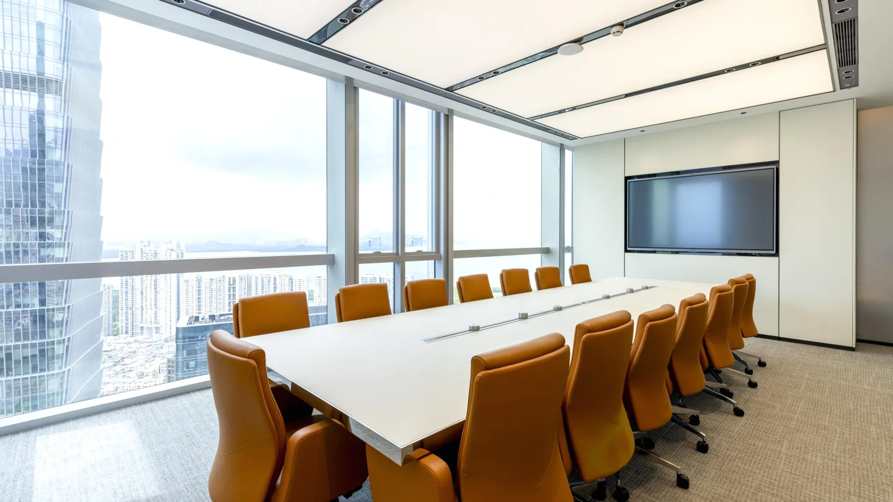 Modern Office Space Interior Design — Shanghai workplace interior, view 2