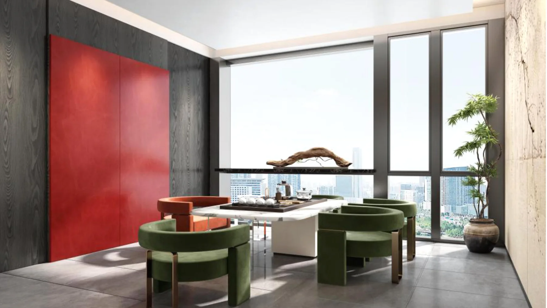 Modern Office Space Interior Design — Shanghai workplace interior, view 3