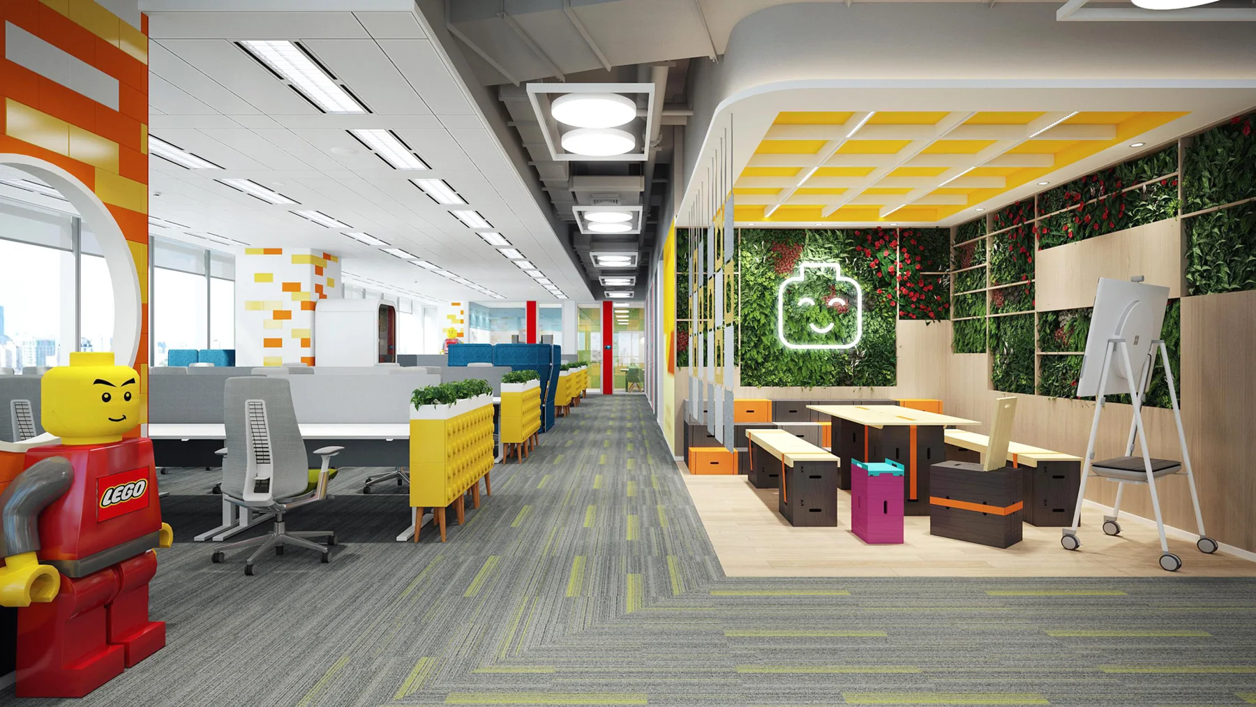 Urban Office Workspace Design — Hanoi workplace interior, view 3